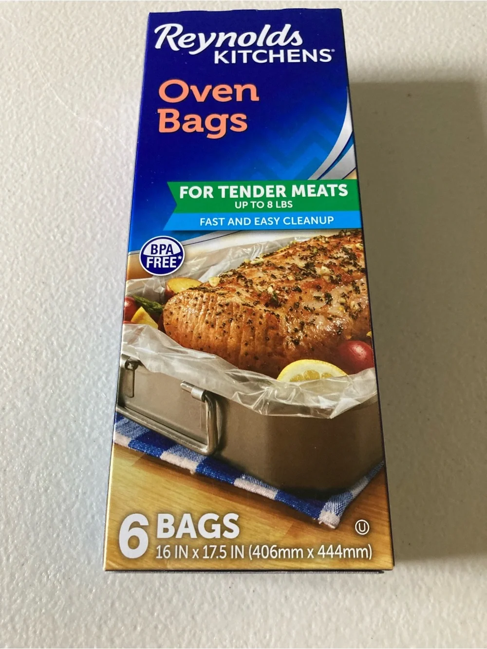 Reynolds Kitchens BPA Free Oven Bags for Tender Meats Up to 8 Pounds 6 Pack